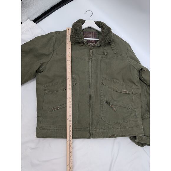 Whispering Smith Bomber Trucker Jacket Sherpa Lined Collar Men's XL Chore Work - Picture 8 of 9